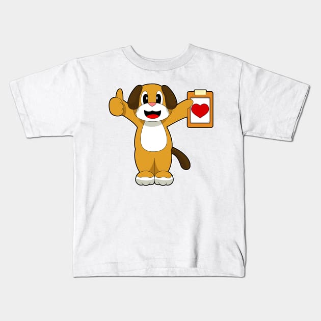 Dog Doctor Note Kids T-Shirt by Markus Schnabel
